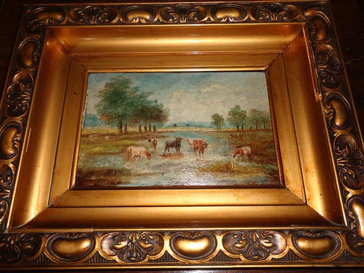 *A. Declercq (1868) -Prachtig schilderij -Zie ARTO, PIRON..., Antiek en Kunst, Kunst | Schilderijen | Klassiek, Ophalen of Verzenden