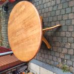 Ronde houten tafel diameter 100cm, Huis en Inrichting, Tafels | Statafels, Ophalen, Zo goed als nieuw