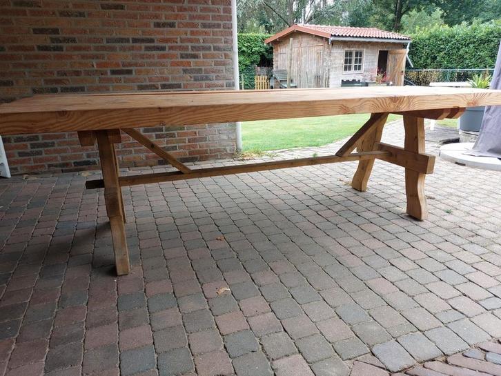 Mooie Douglas tuintafel, Tuin en Terras, Tuintafels, Zo goed als nieuw, Rechthoekig, Hout, Ophalen
