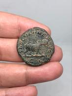 Romeinse munt, Otacilia Severa en Sestertius/Nijlpaard, Ophalen of Verzenden, Italië, Losse munt