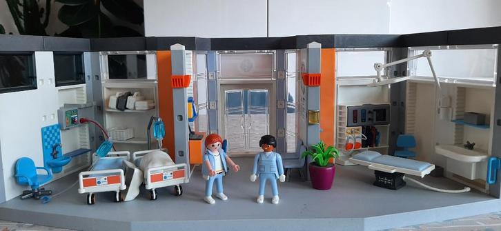 Playmobil ziekenhuis met inrichting, Kinderen en Baby's, Speelgoed | Playmobil, Gebruikt, Complete set, Ophalen