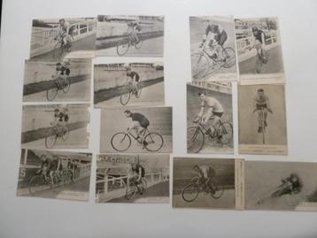 vélo ancien : cartes postales de cyclistes d'époque 1900 192