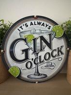 Metalen reclamebord Gin & Tonic, Ophalen of Verzenden, Zo goed als nieuw, Reclamebord