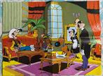Poster "Lucky Luke en Rataplan" 1983, Ophalen of Verzenden, Overige figuren, Gebruikt, Overige typen