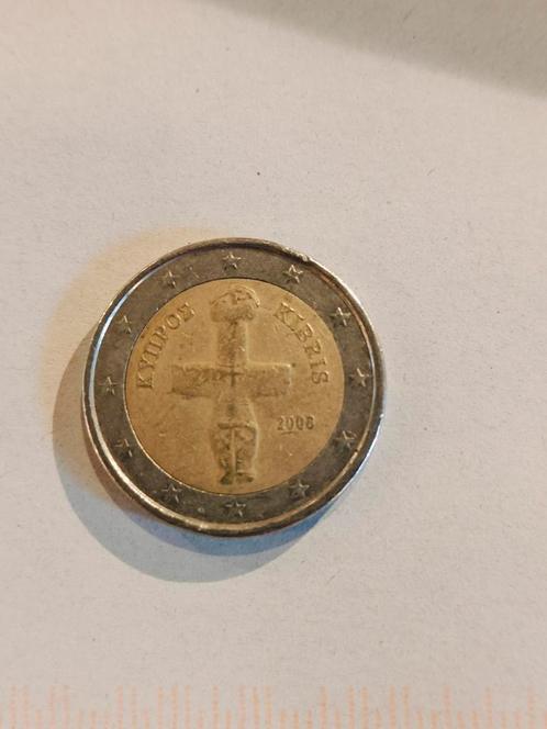 2 euro KYIIPOE KIBRIS 2008, Postzegels en Munten, Munten | Europa | Euromunten, 2 euro, Cyprus, Ophalen of Verzenden