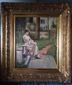 Mooie foto met prachtige gouden lijst, Antiek en Kunst, Ophalen of Verzenden