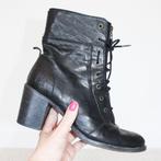 Mooie Leren Walk In The Park Laarsjes s3 (Maat 41) € 75,-, Kleding | Dames, Walk In The Park, Verzenden, Zwart, Lage of Enkellaarzen