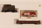 Marklin 47907 H0 'Feuerwehr' wagonset + Wiking-voertuig DB, Wisselstroom, Treinset, Ophalen of Verzenden, Zo goed als nieuw