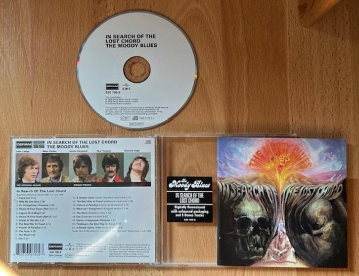 CD MOODY BLUES - IN SEARCH OF THE LOST CHORD +9 BONUS NRS, Cd's en Dvd's, Cd's | Pop, Zo goed als nieuw, 1960 tot 1980, Ophalen of Verzenden