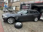 Bmw 520D 2012 met 162000km lederen Navi Clim*1 jaar garantie, Euro 5, Zwart, Parkeersensor, Leder