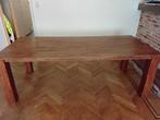 Houten eettafel, Huis en Inrichting, Tafels | Eettafels, Ophalen, Gebruikt, Vierkant, 50 tot 100 cm