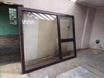 gratis houten ramen dubbel glas, Doe-het-zelf en Bouw, Ophalen, Gevelraam of Ruit, Gebruikt, 160 cm of meer