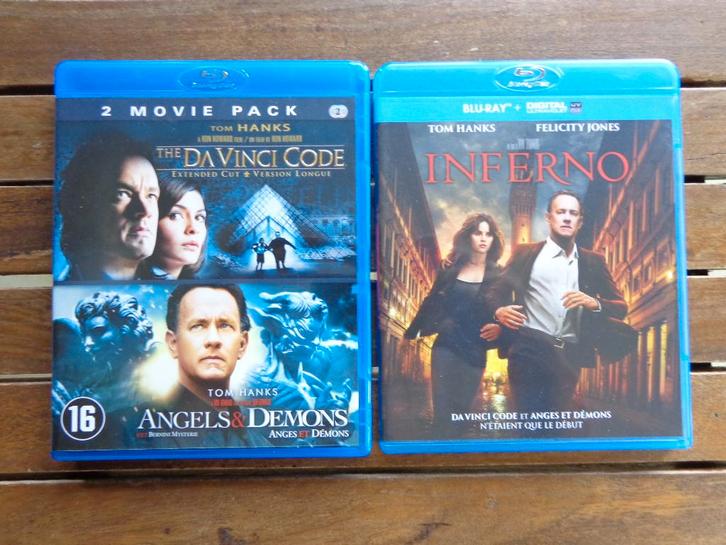 )))  Bluray  Trilogie The Da Vinci Code   (((, Cd's en Dvd's, Blu-ray, Zo goed als nieuw, Thrillers en Misdaad, Ophalen of Verzenden