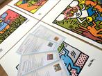 Unieke set (4 Litho+certificaten) Keith Haring “Andy Mouse”, Antiek en Kunst, Kunst | Litho's en Zeefdrukken, Ophalen of Verzenden
