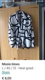 Mooie oversized bloese, Kleding | Dames, Ophalen of Verzenden, Zo goed als nieuw, Maat 38/40 (M), Blauw