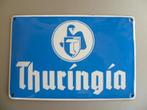 EMAILLE DEURPOST BORDJE"THURINGIA VERZEKERINGEN"UIT JAREN30, Enlèvement ou Envoi, Comme neuf, Panneau publicitaire