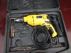boormachine powerplus 650watt in koffer., Doe-het-zelf en Bouw, Gereedschap | Boormachines, Ophalen, Zo goed als nieuw, 600 watt of meer