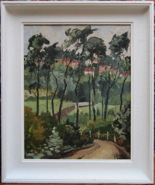 Jean Dufour paysage à  Genval ( Rixensart, Rosières ), Antiquités & Art, Art | Peinture | Classique, Enlèvement