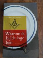 Boek Waarom ik bij de lodge ben van Frank de Fever, Boeken, Filosofie, Gelezen, Ophalen of Verzenden, Frank De Fever, Overige onderwerpen