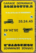 Speelkaart GARAGE DEPANNAGE ROMBOUTS/Borgerhout, Ophalen of Verzenden, Zo goed als nieuw, Speelkaart(en)