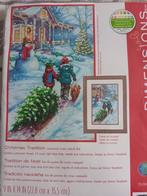 Borduurpakket Christmas Tradition van Dimensions, Hobby en Vrije tijd, Verzenden, Nieuw, Borduurpakket