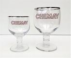 2 verres vintage de l'abbaye de Chimay rouges et blancs 33cl, Collections, Comme neuf, Autres marques, Enlèvement ou Envoi, Verre ou Verres