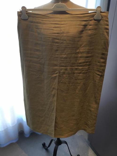 MAYERLINE, Linnen midi rok, maat 50, Kleding | Dames, Rokken, Zo goed als nieuw, Onder de knie, Ophalen of Verzenden
