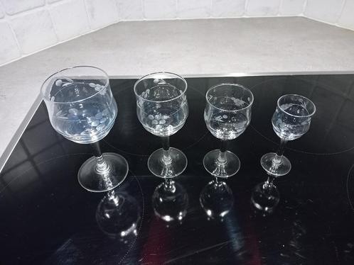 glazen, Verzamelen, Glas en Drinkglazen, Gebruikt, Ophalen of Verzenden