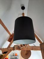 Twee XL-lampenkappen in zwarte stof, Ophalen, Zo goed als nieuw, Wit