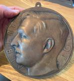 Grandes médailles en bronze Roi Albert Ier Reine Elisabeth, Bronze, Enlèvement ou Envoi