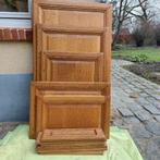 Eiken massieve keukendeurtjes en fronten in midden eik, Ophalen, Gebruikt, Bruin