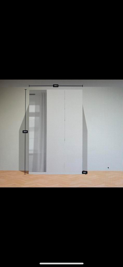 IKEA PAX Witte kledingkast als nieuw waarde 815€, Huis en Inrichting, Kasten | Kleerkasten, Zo goed als nieuw, Met lade(s), Ophalen