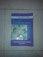 Boek: Brenda J. Allen - Difference Matters, Ophalen of Verzenden, Zo goed als nieuw