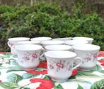 11 tasses a café porcelaine bavaria fleur de cerisier, Maison & Meubles, Enlèvement ou Envoi, Comme neuf, Porcelaine, Tasse(s) et/ou soucoupe(s)