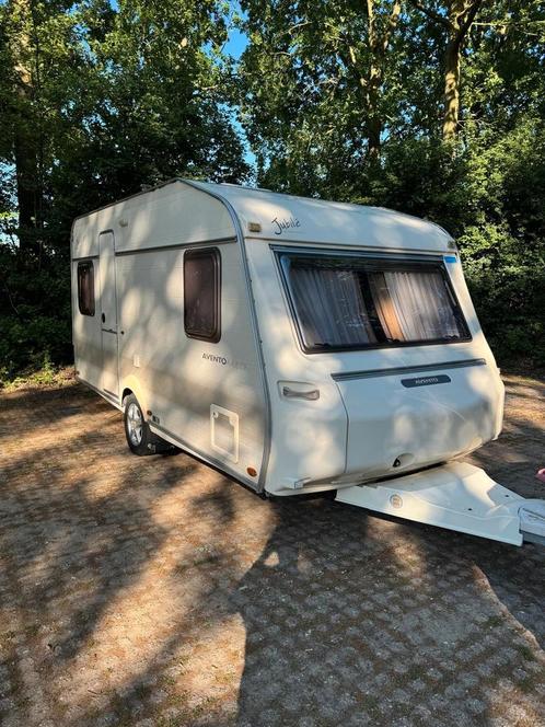 AVENTO JUBILÉ 455TF MOVER TENT M2005 PRACHTSTAAT, Caravans en Kamperen, Caravans, Particulier, tot en met 4, Avento, Douche, Fietsenrek