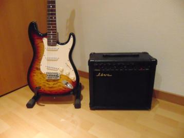 Gitaar Stratocaster XP + Gitaarversterker Live HK20R . beschikbaar voor biedingen