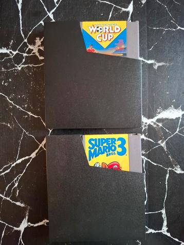 2 Nintendo Nes-spellen! Mario Bros 3 + Wereldbeker + Holster beschikbaar voor biedingen