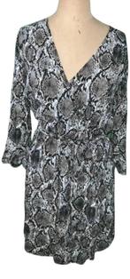 Mooie jurk van Costes met dierenprint maat 44, Kleding | Dames, Costes, Verzenden, Zo goed als nieuw, Maat 42/44 (L)