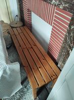 Houten zitbank, Huis en Inrichting, Ophalen, Gebruikt, Overige kleuren, Drie