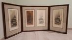 Triptiek kader met originele etsplaat van Eric Meuleman, Huis en Inrichting, Woonaccessoires | Lijsten, Ophalen
