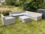 Loungeset hoek + eenzit + tafel, Tuin en Terras, Tuinsets en Loungesets, Ophalen, Gebruikt, Bank, Loungeset