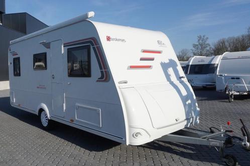 Prachtige 6pers.Sterckeman met airco, dakluifel, 2p bed, sta, Caravans en Kamperen, Caravans, Bedrijf, tot en met 6, Treinzit