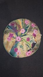 Rond zitkussen -> tropische print, Huis en Inrichting, Fauteuils, Ophalen, Minder dan 75 cm, Overige materialen, Minder dan 50 cm