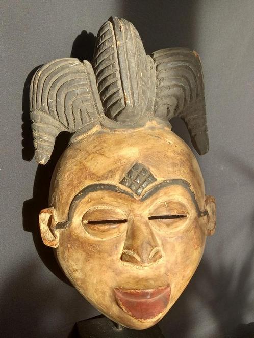Masque punu du gabon 37 cm, Antiquités & Art, Art | Art non-occidental, Enlèvement ou Envoi