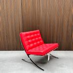 Knoll Barcelona chair - Ferrari Red premium leder - Relax, Ophalen of Verzenden