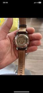 Horloge fossil, Handtassen en Accessoires, Horloges | Heren, Leer, Polshorloge, Zo goed als nieuw, Ophalen