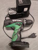 Accu boormachine, Hitachi DS14DVC met lader., Doe-het-zelf en Bouw, Gereedschap | Boormachines, Ophalen, Gebruikt, Boor- en Schroefmachine