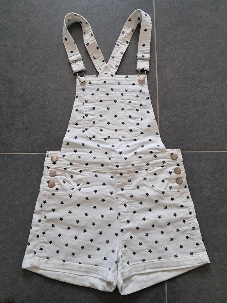 H&M witte korte overall voor meisjes maat 164 (13-14 jaar), Kinderen en Baby's, Kinderkleding | Maat 164, Gebruikt, Meisje, Setje