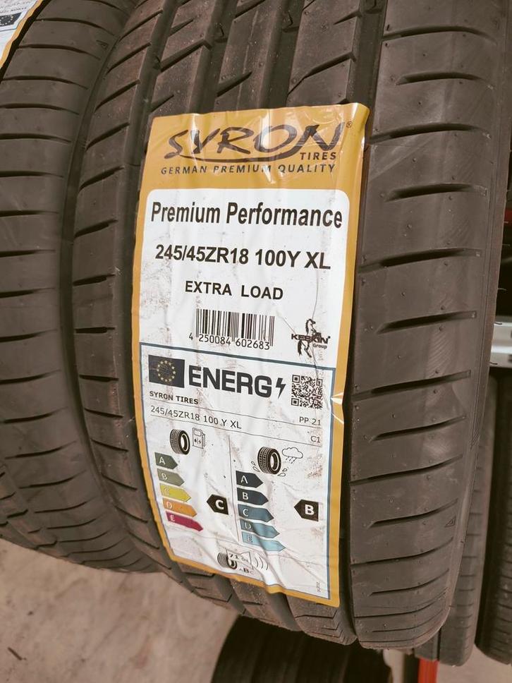 245/45r18 100y syron 100€ per stuk met plaatsen 245 45 r18, Auto diversen, Autosport-onderdelen, Zo goed als nieuw, Ophalen