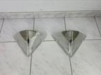 2x vintage Italiaanse glazen wandlamp, Ophalen of Verzenden, Zo goed als nieuw, Glas, Vintage